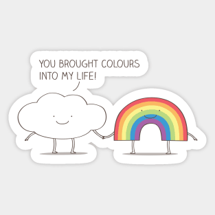 Rainbow connection Sticker